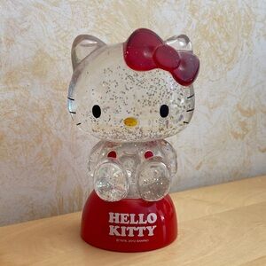 Sanrio Hello Kitty Red Glitter Globe